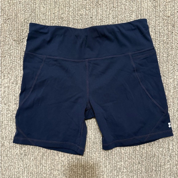 Sweaty Betty Pants - Sweaty Betty Power Shorts Navy Blue Women’s Size M 6” Inseam Compression